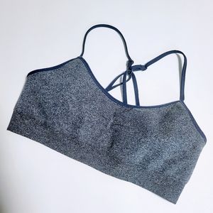 Aerie blue sparkle sports bra size small